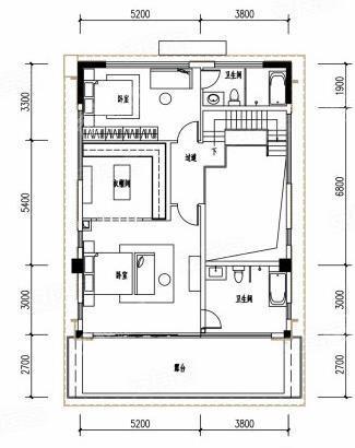 天璇臻藏雅墅， 叠加别墅， 建筑面积约617.08平米