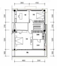 天权浅山双拼， 双拼别墅， 建筑面积约485.51平米