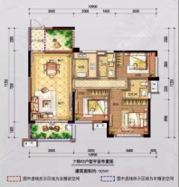 7栋03户型3房2厅2卫101㎡