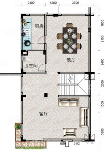 A700双拼， 双拼别墅， 建筑面积约274.80平米