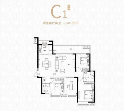 悦江府C1户型