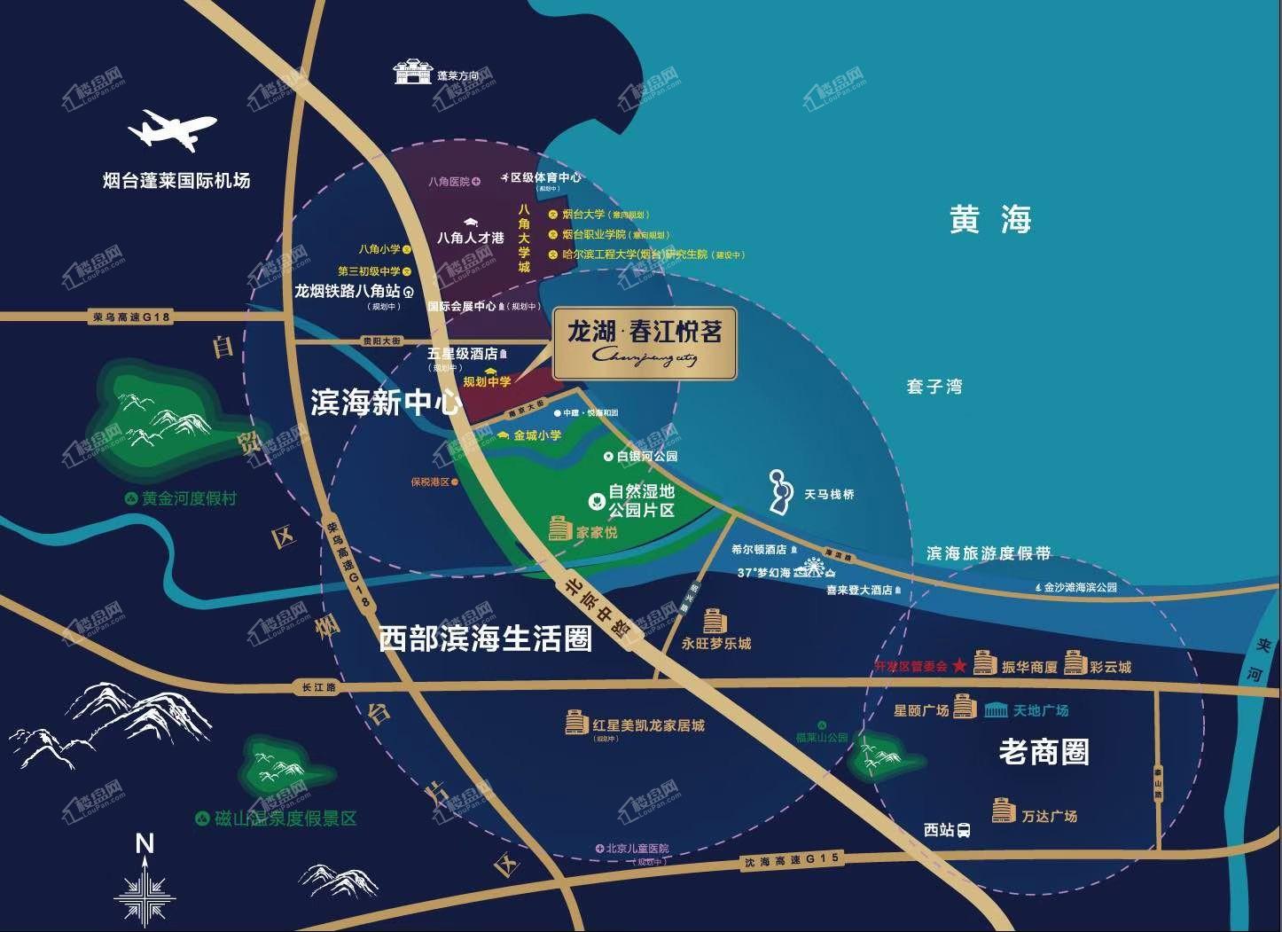 龙湖春江悦茗位置图