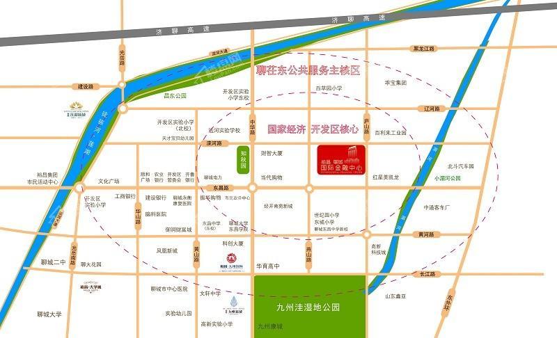 裕昌·聊城国际金融中心位置图