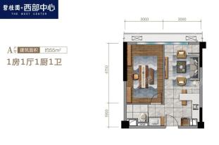 A户型 1房1厅1厨1卫 55㎡.jpg