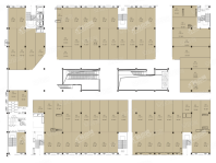 F1户型， 开间， 建筑面积约124.61平米