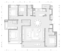 建筑面积约193㎡ 四室两厅三卫