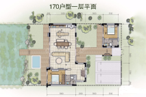 170㎡双拼别墅户型4室2厅4卫