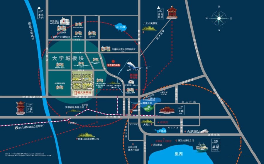 恒大未来城位置图