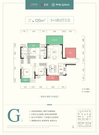 中建邕和府19#楼120㎡G户型