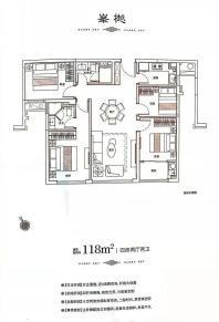 峯樾约118㎡四房两厅两卫