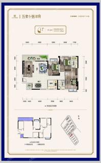 云星钱隆御园二期1#楼1单元02户型129㎡