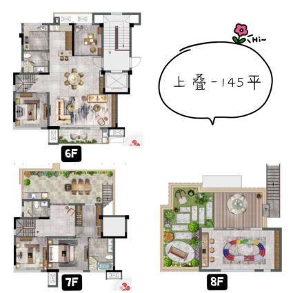 保利天汇上叠：145㎡三房四厅三卫