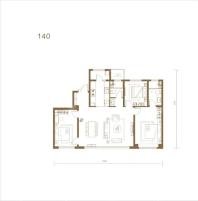 3室2厅2卫约140平米