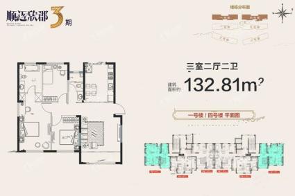 顺迈欣郡三期建面132.81平米