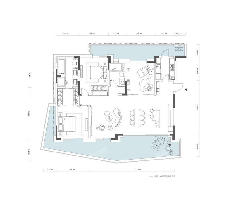 B户型（建面180㎡）