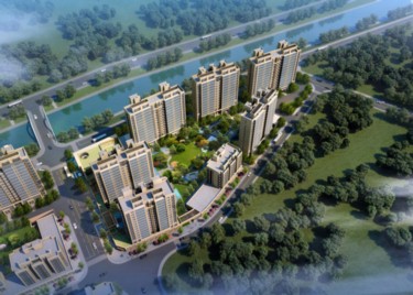 湖畔里项目，由沁县中太房地产开发有限公司分三期开发
