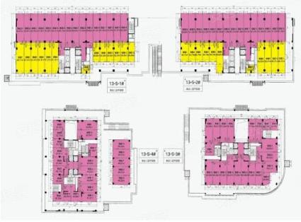 13#地块商铺二层平面图， 开间， 建筑面积约100.00平米