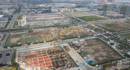 天鹅港商务中心 2020年9月 施工现场图