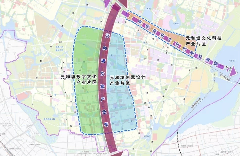 苏州元和塘文化产业园区 区位图