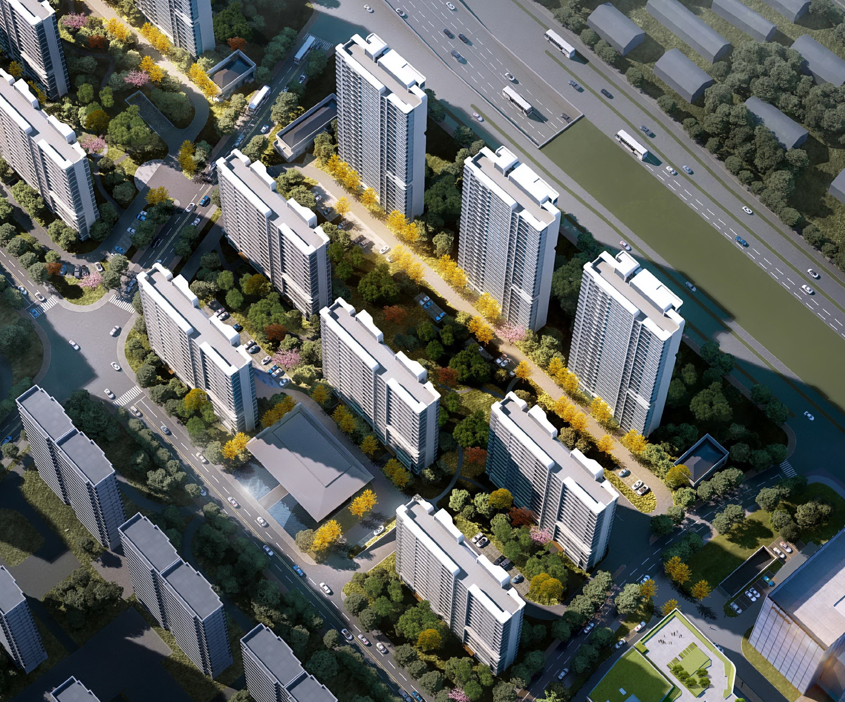 苏地2020-WG-36号地块B区项目（住宅） 鸟瞰图