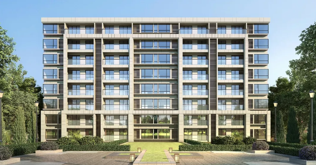 鹤云雅苑 洋房外立面效果图