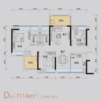 6栋D1户型