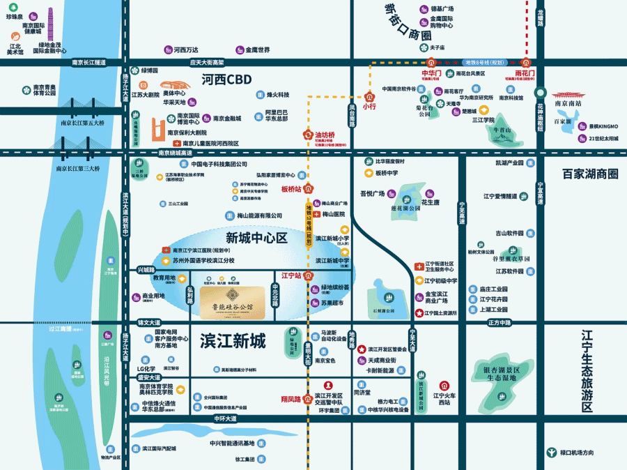 鲁能硅谷公馆位置图