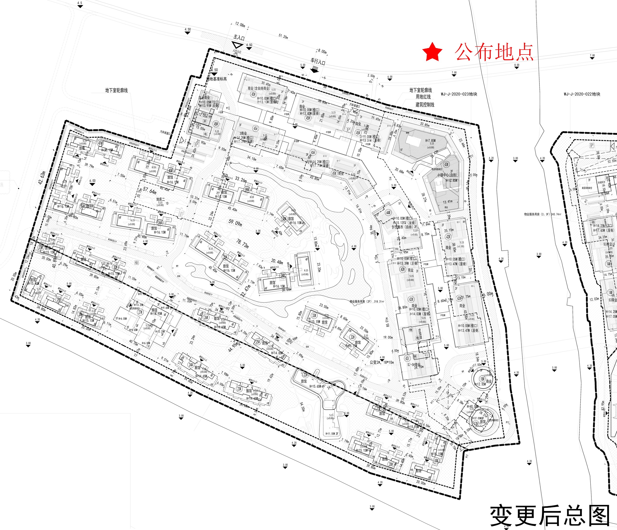 江南渡商业中心 项目总平面图