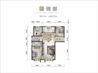 万科·锦荟里-E户型-锦御-129平米-三室两厅两卫