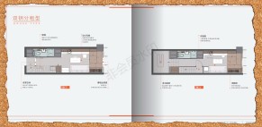 博洛尼天空之城 45平米户型，双钥分租型。