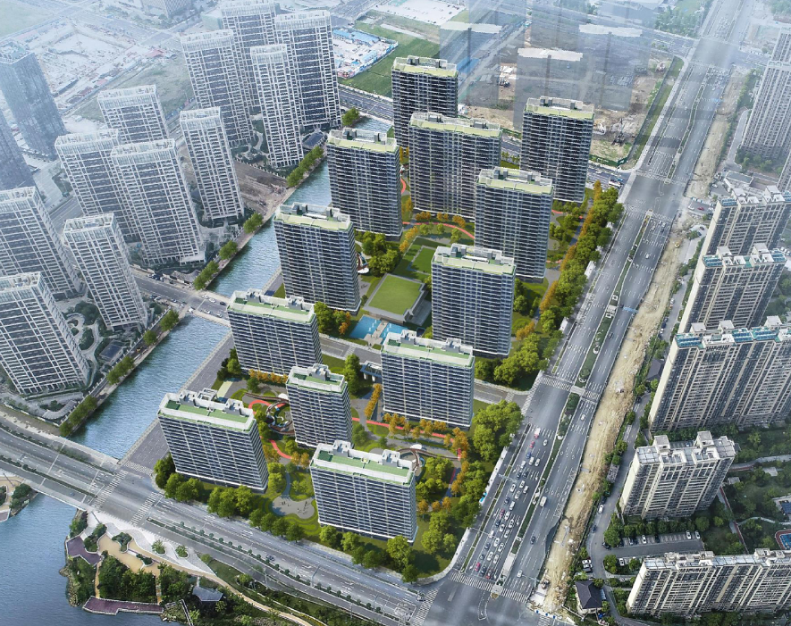 中国铁建花语天境 项目整体鸟瞰效果图