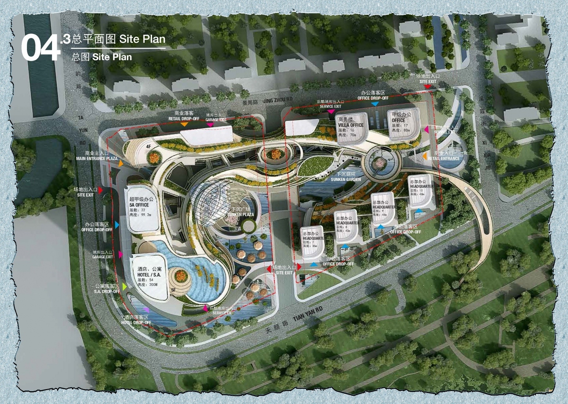 融悦湾商务中心 设计总平面图