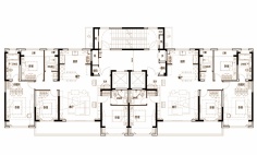 苏地2021-WG-22号地块项目 住宅#34标准层户型设计