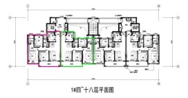 春和万象雅苑 #1幢户型平面图