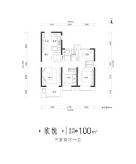 建面约100㎡