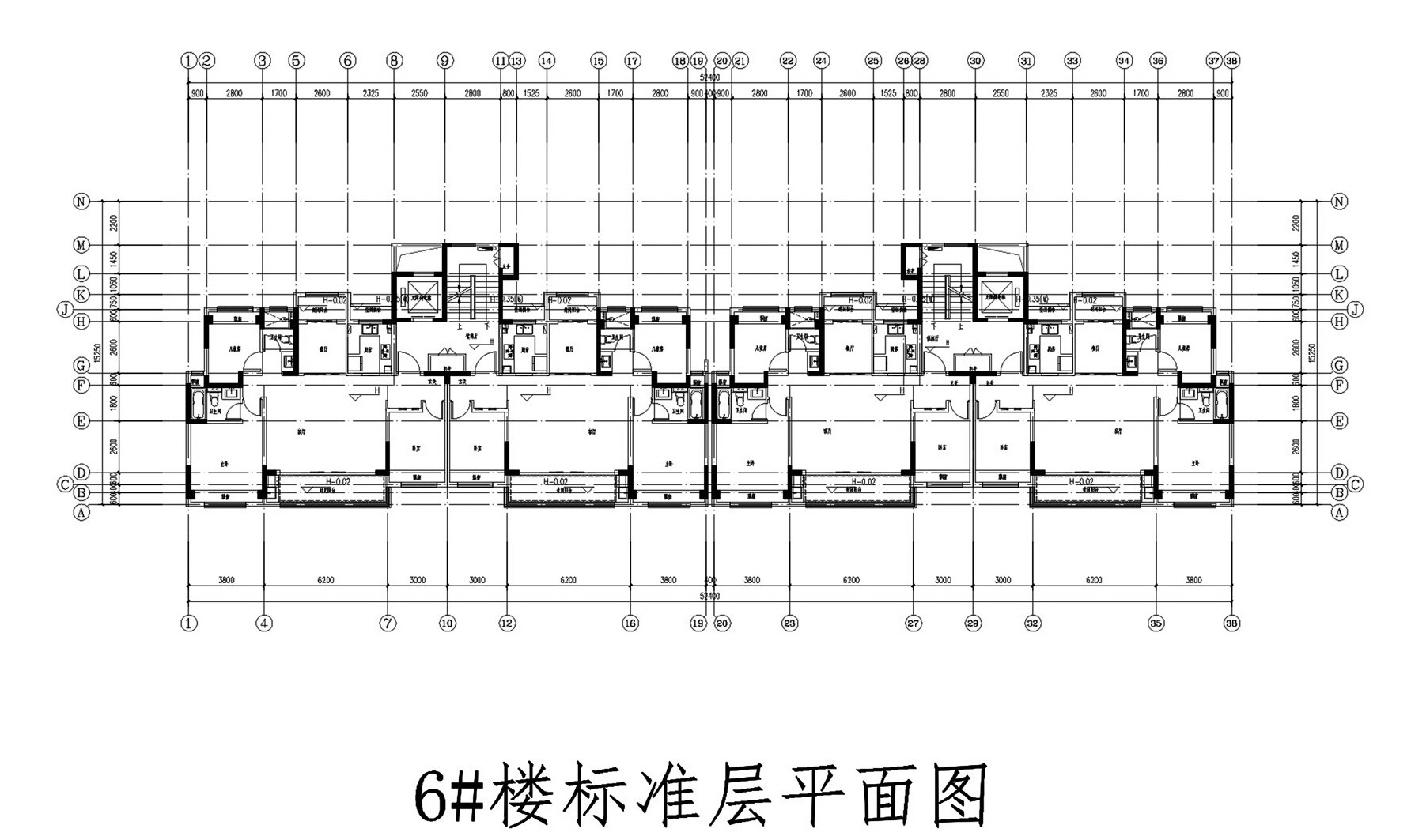 五矿胜浦地块（DK20200104） #6幢楼标准场户型设计