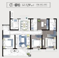 睿创新筑C1-睿柏129㎡户型