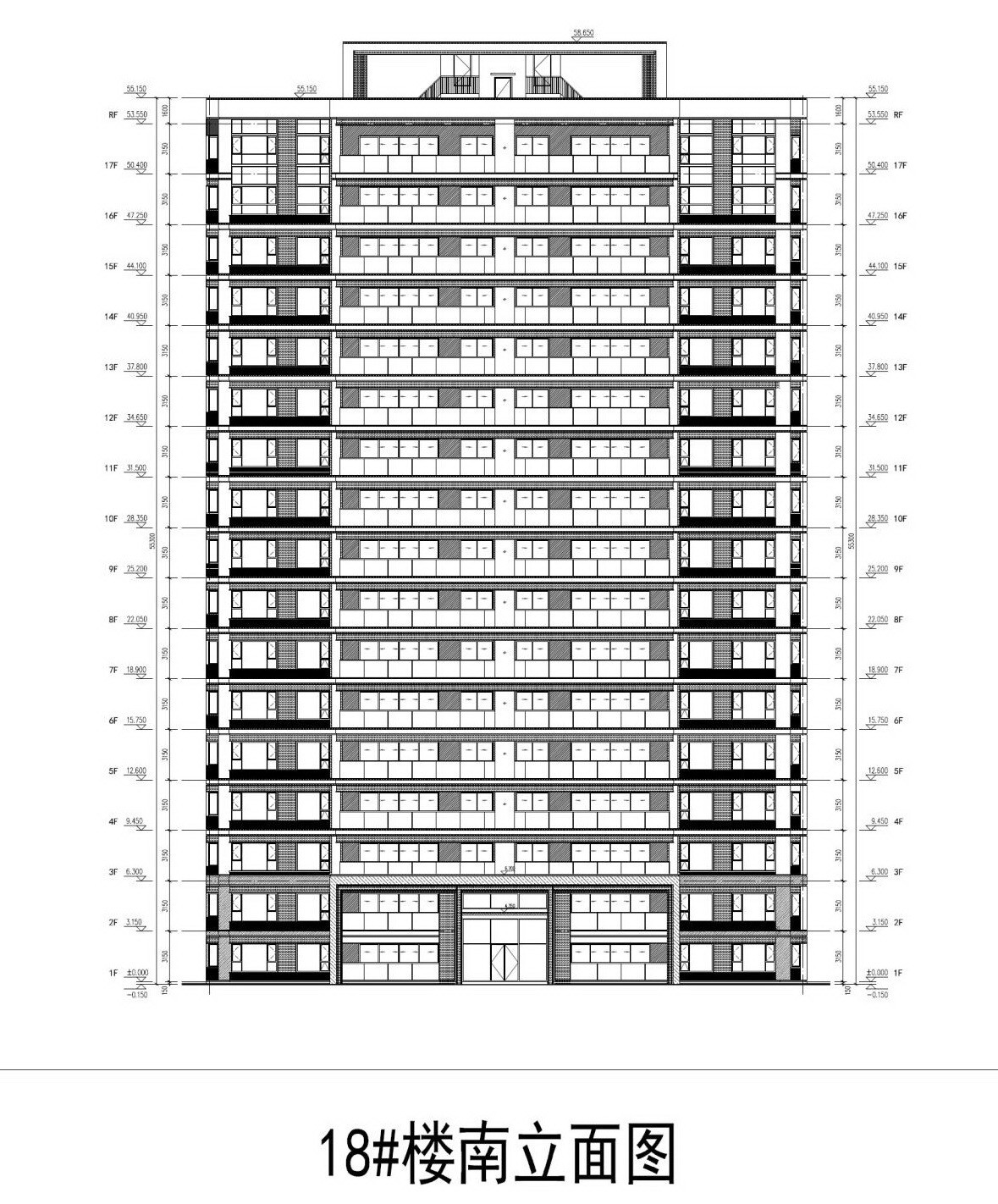 苏地2021-WG-24号地块B区 #18幢住宅外立面设计