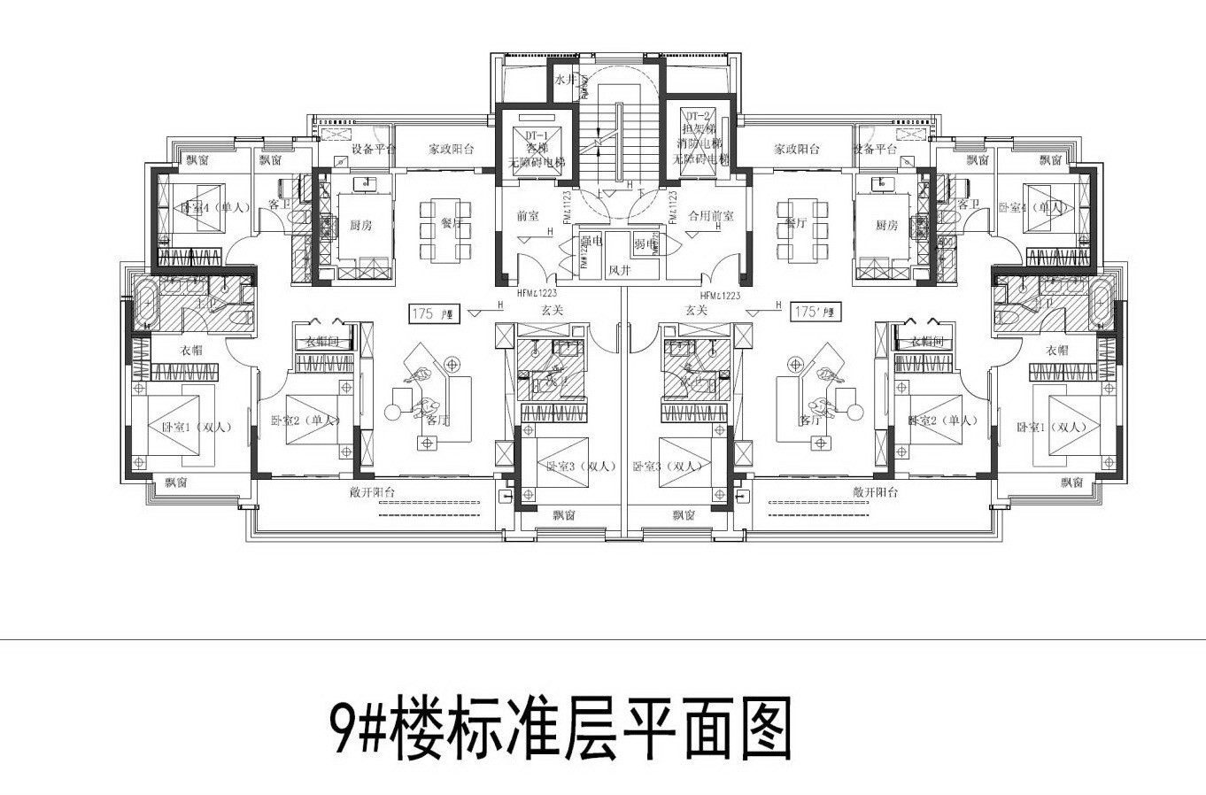 苏地2021-WG-24号地块B区 #9幢户型设计图