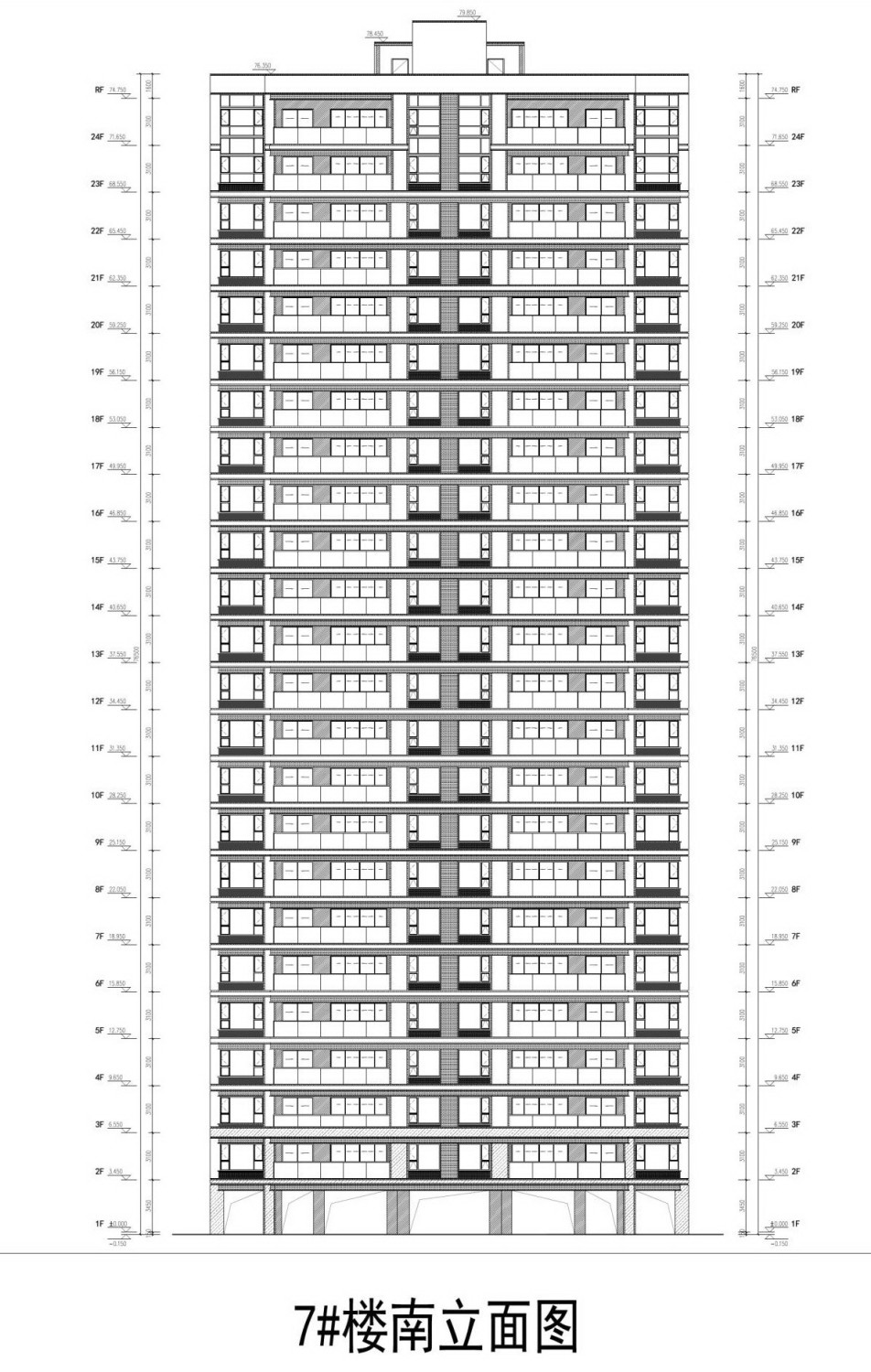 苏地2021-WG-24号地块A区 #7幢住宅外立面设计