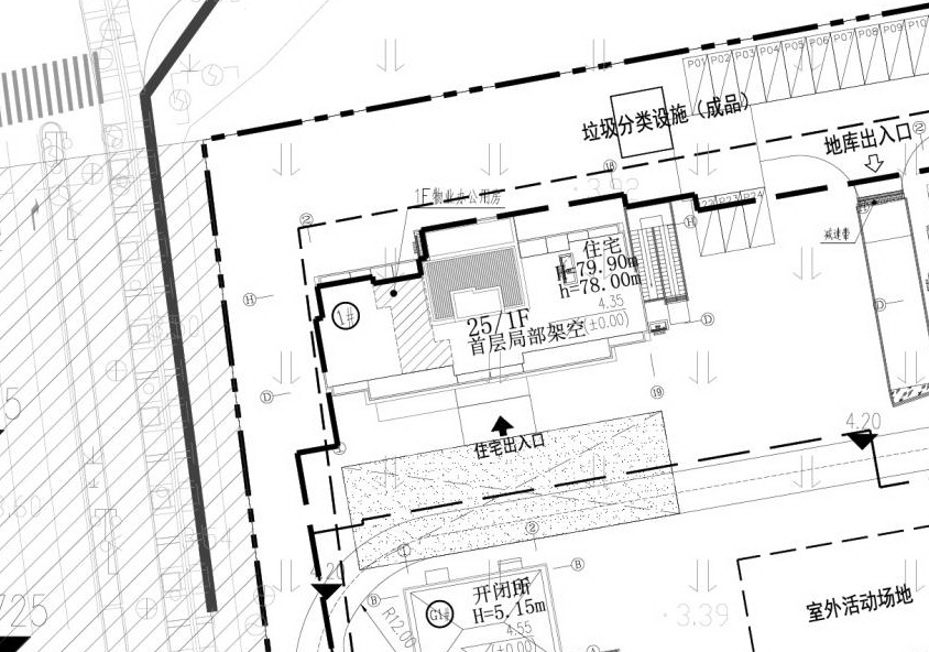 苏地2021-WG-24号地块A区住宅项目 #1幢：25层高79.9米，首层局部架空