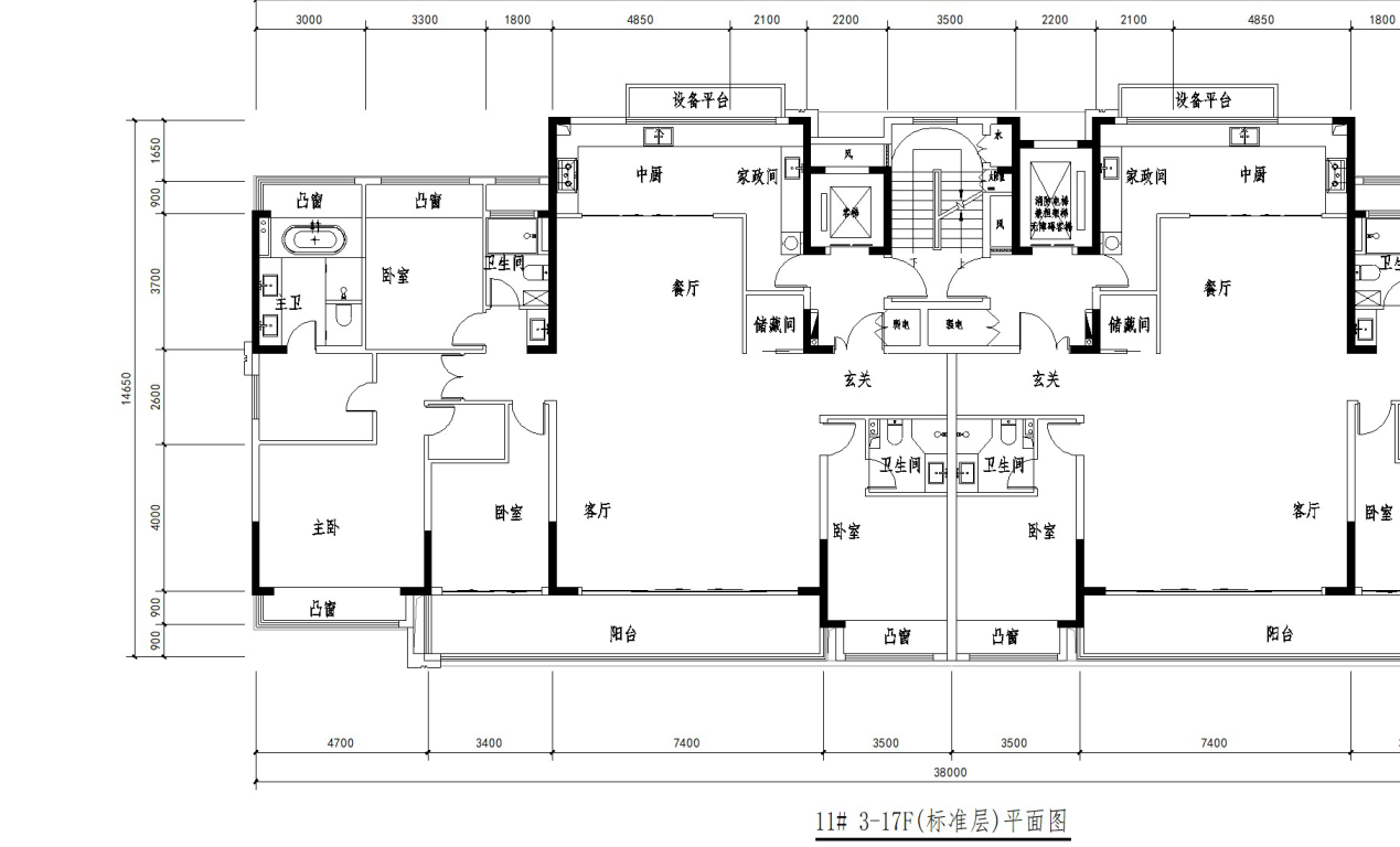苏地2021-WG-76号地块项目#11幢户型设计