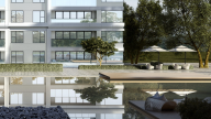 苏地2021-WG-78号地块住宅项目 #4幢小高层住宅楼外立面效果图局部细节展示