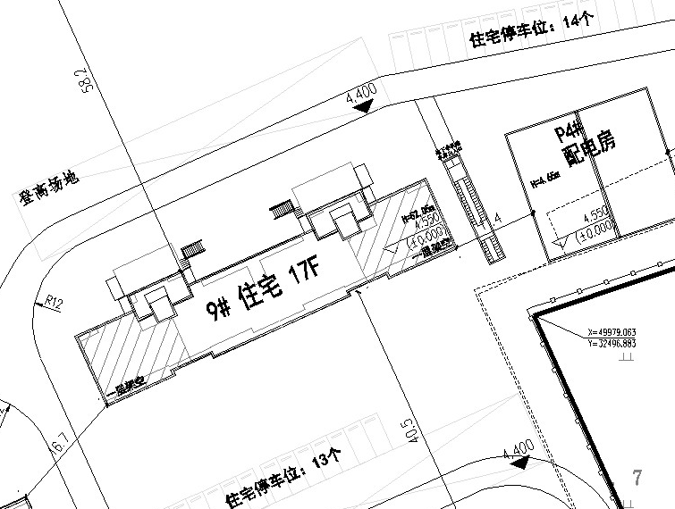 苏地2021-WG-78号地块住宅部分 #9幢：17层，高52.05米（一层东西两端架空）