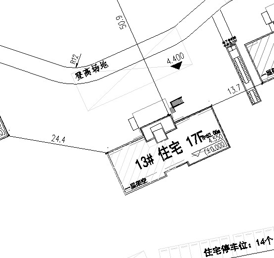 苏地2021-WG-78号地块住宅部分 #13幢：17层，高52.05米（一层西端架空）