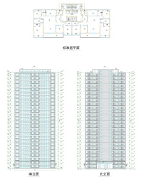 东望雅苑C区 26F高层住宅楼外立面和户型 设计