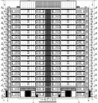 虹溪璟庭 #7幢住宅楼北侧立面设计图_2022年3月8日规划方案变更后