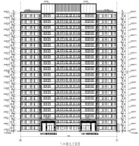 虹溪璟庭 #5幢住宅楼北侧立面设计图_2022年3月8日规划方案变更后