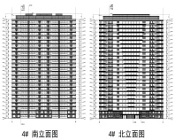 花语云萃华庭 #4幢楼 南北 外立面设计