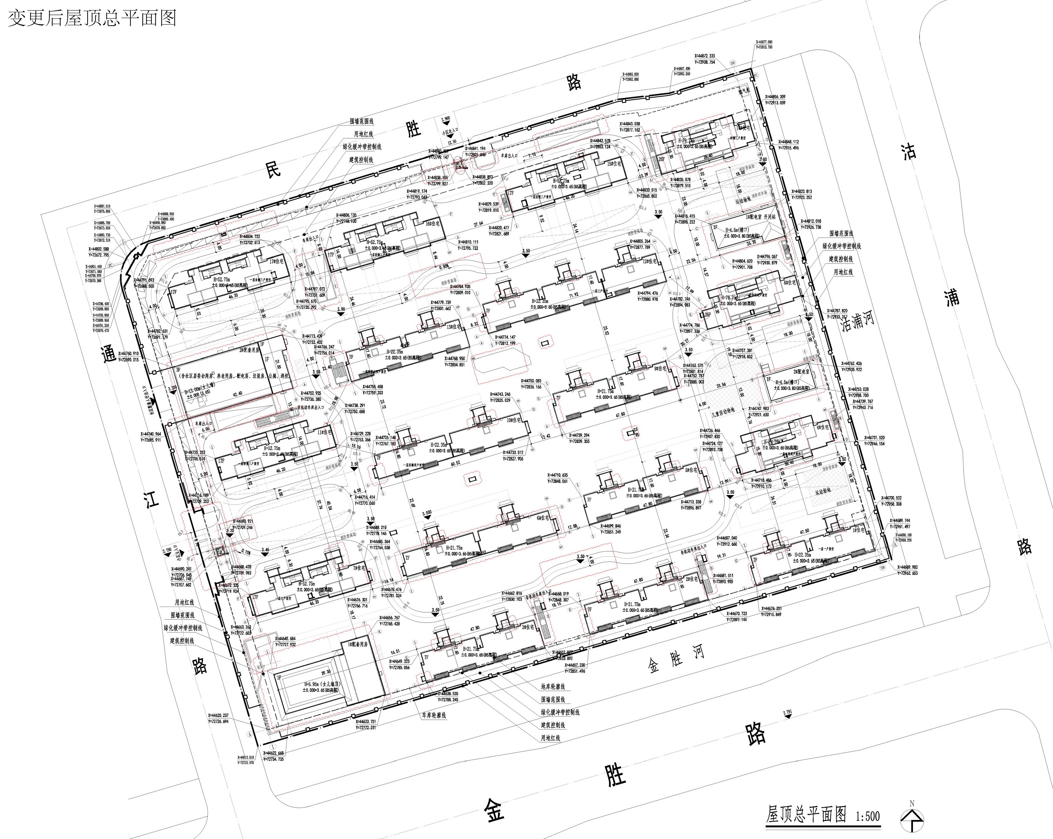 花语澜苑（DK20200013地块） 规划变更后总平面图